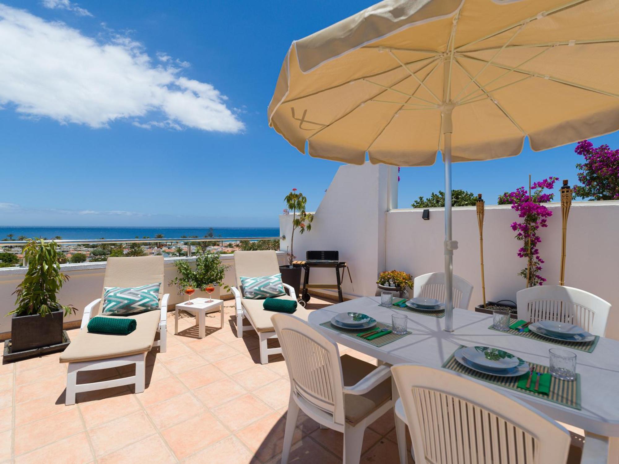 Casa Lex I Ocean & Sunrise Panorama I Steps From Dunes And Beach I Private 50 Sqm Terrace I Pool マスパロマス エクステリア 写真
